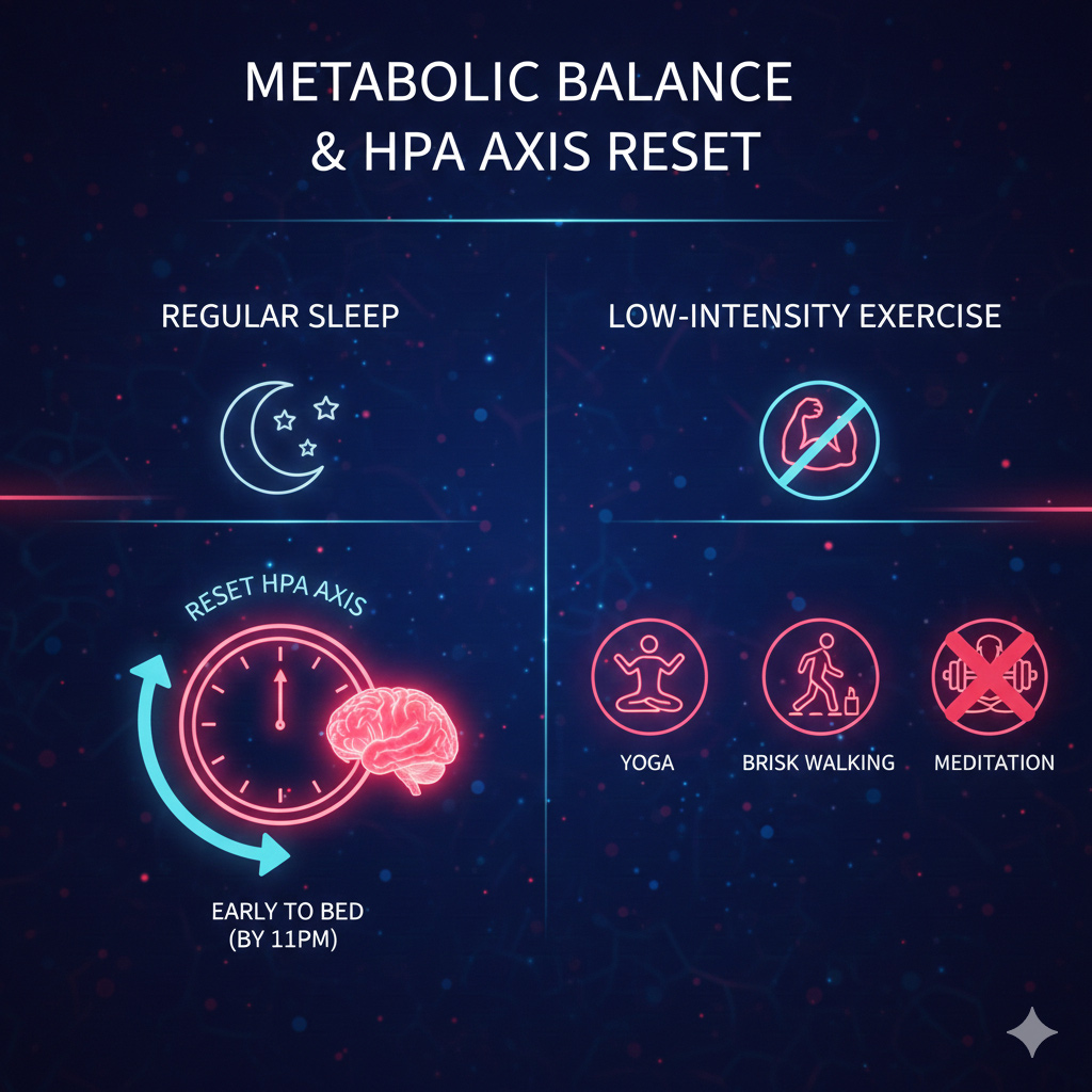 壓力型荷爾蒙失調、HPA軸失調、皮質醇過高、壓力肥、多囊性卵巢PCOS、甲狀腺疲勞、經前症候群加重、胰島素抗性