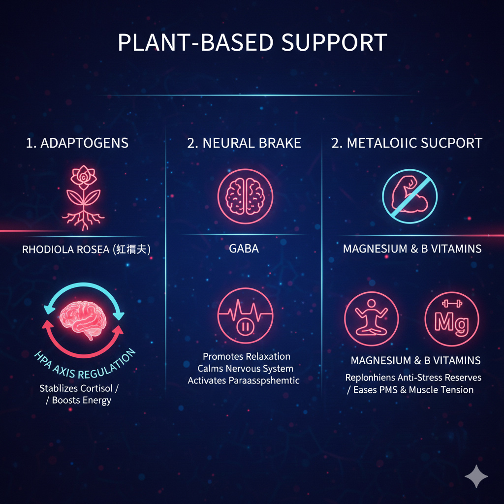 壓力型荷爾蒙失調、HPA軸失調、皮質醇過高、壓力肥、多囊性卵巢PCOS、甲狀腺疲勞、經前症候群加重、胰島素抗性