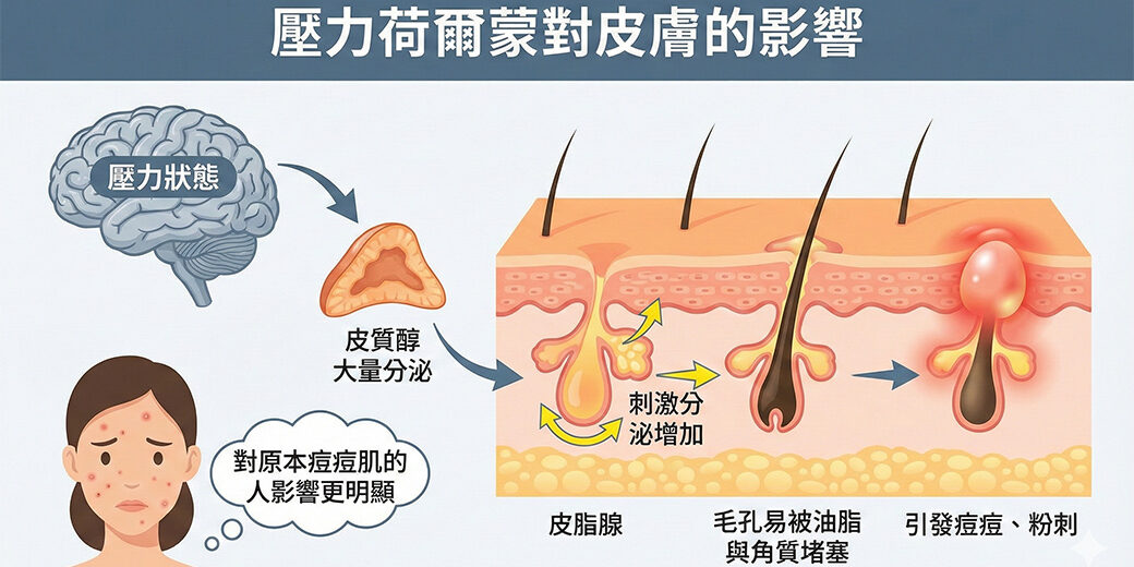 肌膚也有「壓力症候群」？壓力過大 恐導致肌膚走下坡！、情緒EMO傷肝、傷皮膚？！5招教你蛻變自信，改善膚質喔、肌膚也有「壓力症候群」？壓力過大 恐導致肌膚走下坡！、過大的生活壓力，會造成肌膚老化？、濕疹與情緒病的相互影響